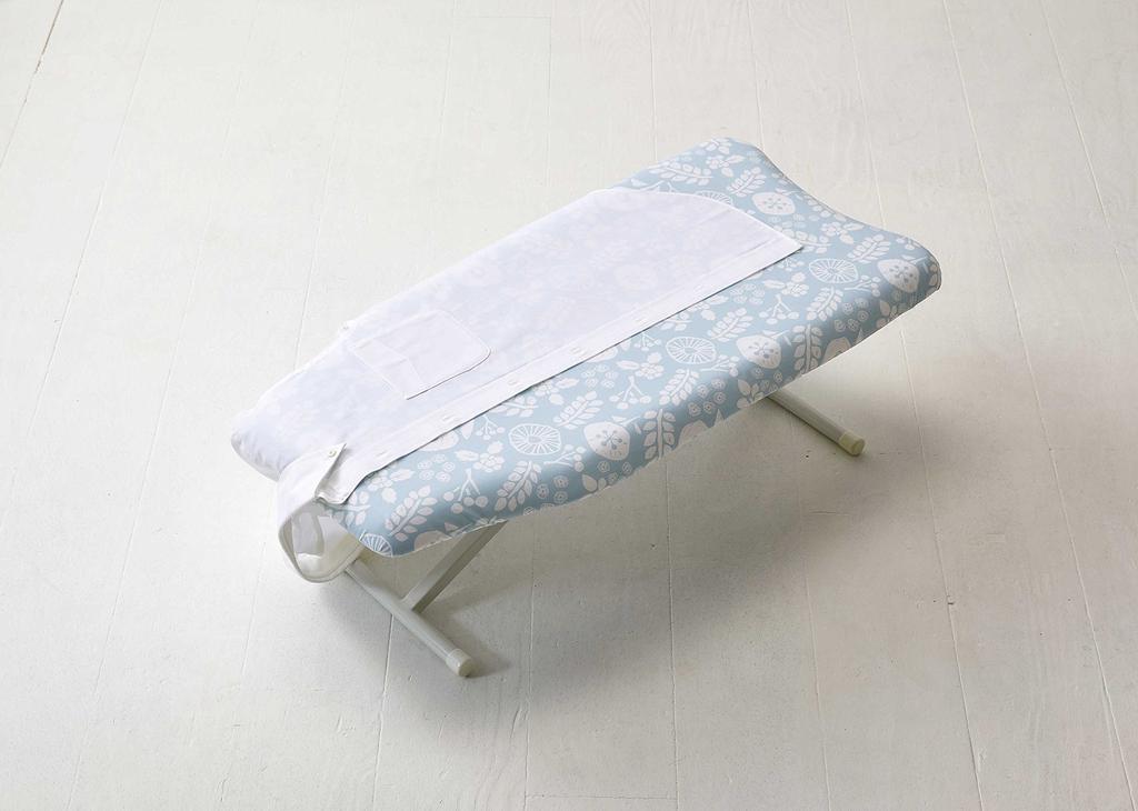 Yamazaki Jitsugyo Skandinavisk Stil Lösning Press Blå B75xDj36xH23cm Bostadsstandard Blommönster 2 Nivåer Höjdjustering 3957 Ca.