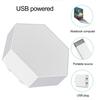 1 Set Hexagonal High Brightness Stepless Wall Lamp Dimming Multiple Lighting Modes Touch