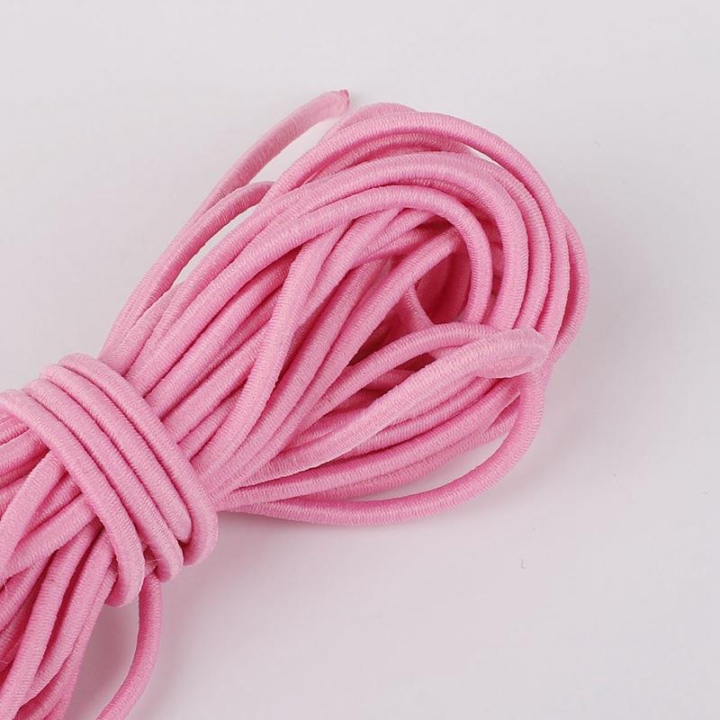 Durable Round Elastic Cord: High-Elasticity Purple and Blue Rubber Bands for DIY Projects