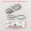 cjgnvt1 3D Metal Car Styling 5.0 COYOTE V8 Logo Badge Rear Trunk Emblem Fender Side Sticker For Ford Mustang GT SHELBY Auto Accessories
