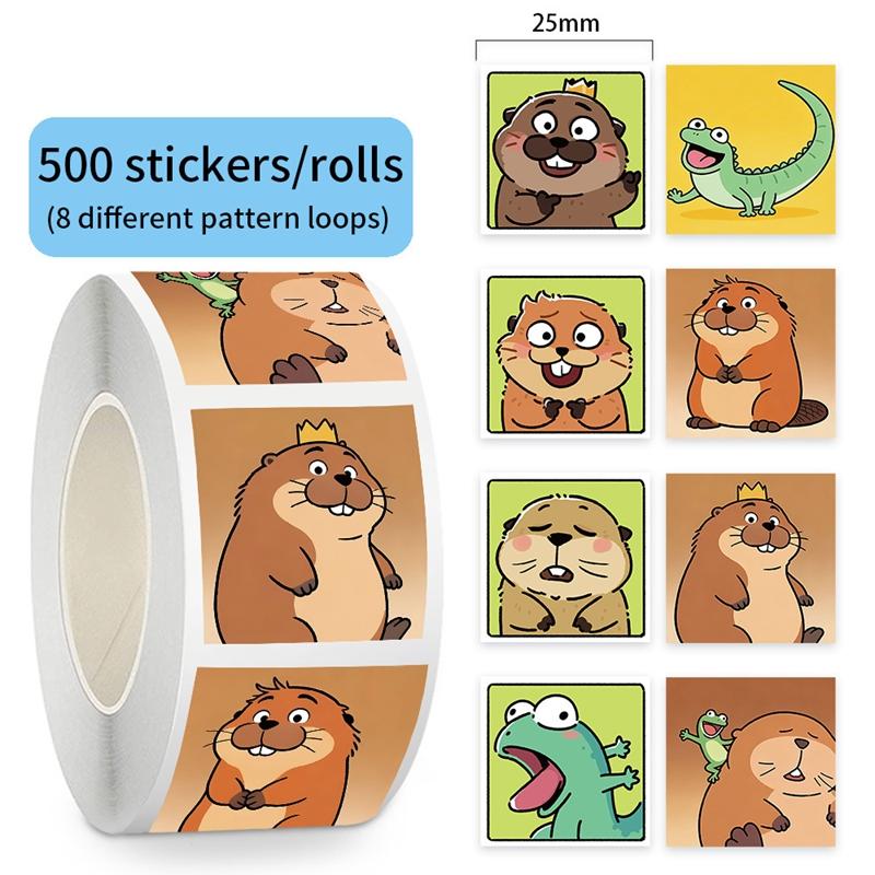 Beaver Stickers Animation Toms Sticker Decorations Party Favors Gifts Diy Phone Cases Stickers Accessories Notebook Sticker