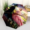 Wicked, Fantasy Themed Automatic Opening and Closing Umbrella, Compact Travel Umbrella, Lightweight and Portable, Suitable for Beach Commuti