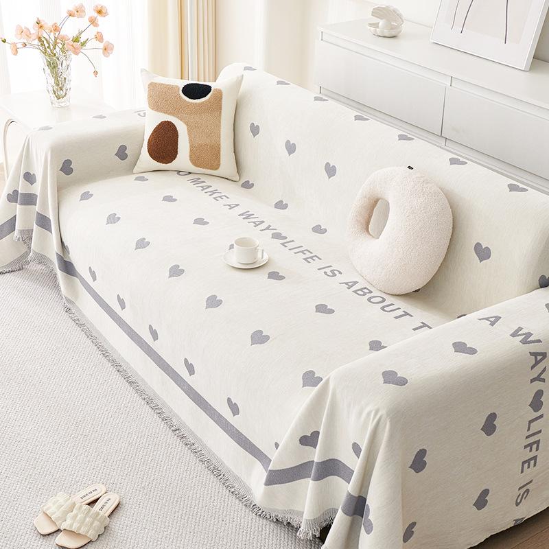 

Чехол для дивана Nordic High Sense, полное покрытие, ткань шенилл, устойчивое к царапинам, полотенце для дивана, универсальный нескользящий чехол для дивана Four Seasons 180*130cm