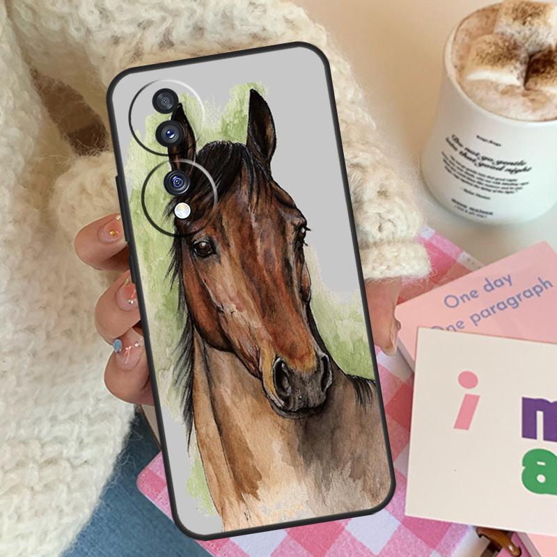

Horse Pony Pattern For Honor Magic 8 7 5 6 Pro Case For Honor 200 400 50 90 70 Lite X8c X8b X9a X9b X9c X9d Win Honor 90