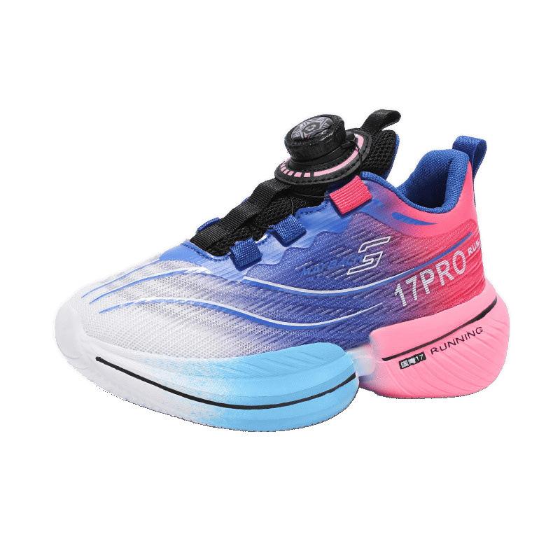 Kinder Sportschuhe Laufschuhe Basketballschuhe Knöchelschuhe Jungen und Mädchen Studenten Farbverlauf leicht gestreift Jugend