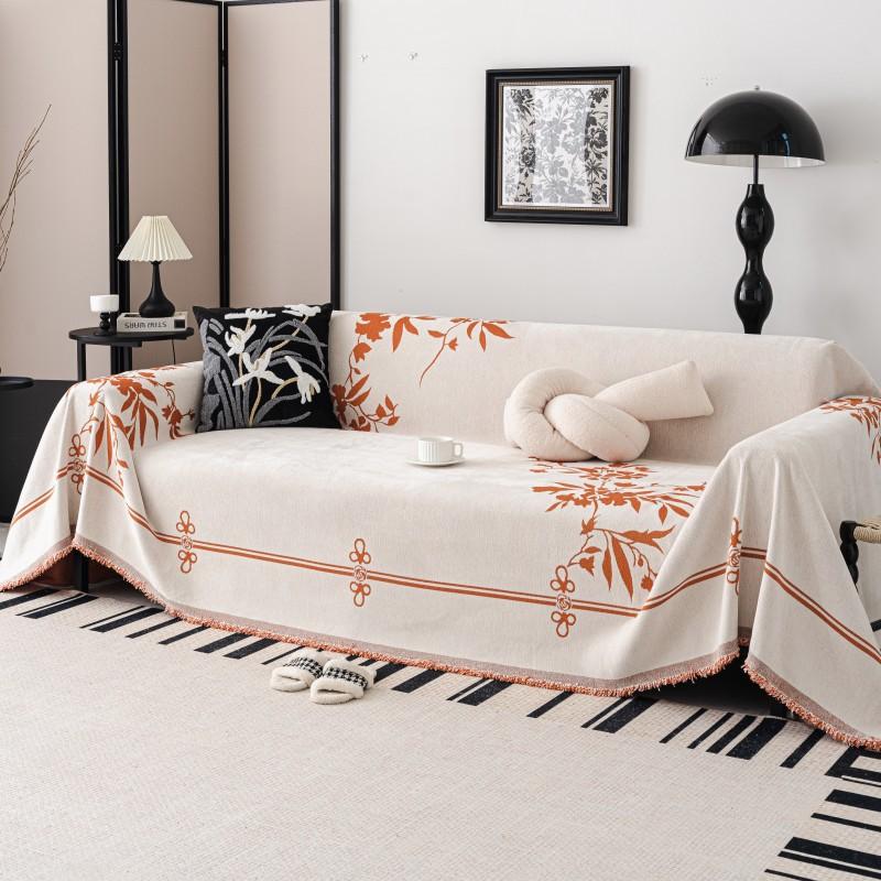 

Полотенце для дивана из синели, универсальный универсальный чехол для дивана Four Seasons, пылезащитный чехол, цельный чехол для дивана, тканевая подушка 180*130cm