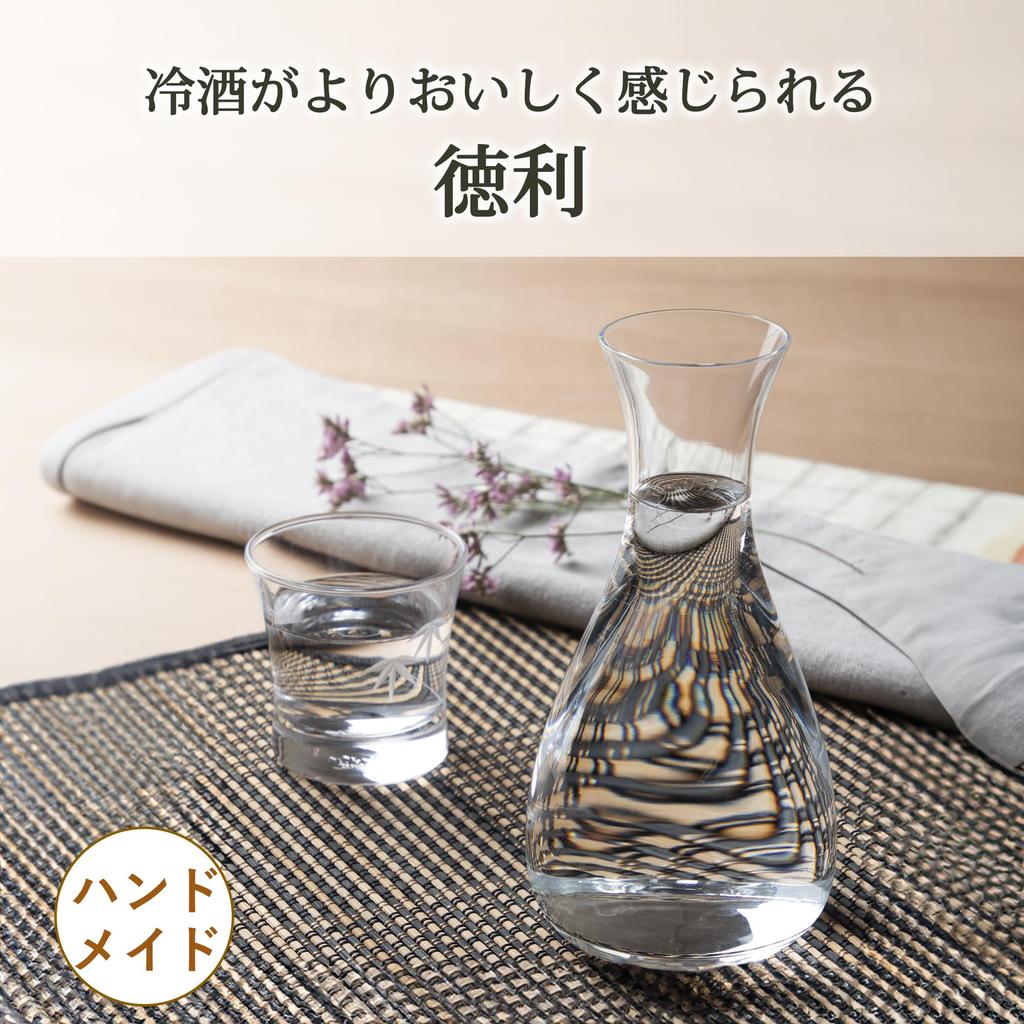 Toyo Sasaki Glass Sake Bottle, 360ml, Made In Japan, 61002