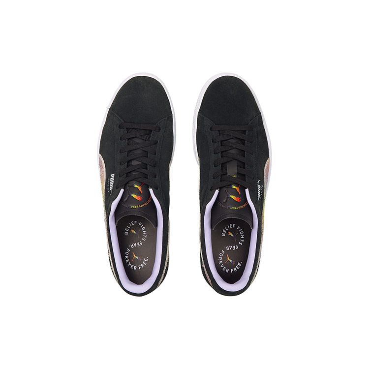 Puma Suede Pride Unisex Sneakers Black Light-Lavender 380838-01