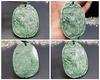 Stone Street Phoenix Carving High-Quality Jadeite Natural Stone Necklace Noble Queen Amulet