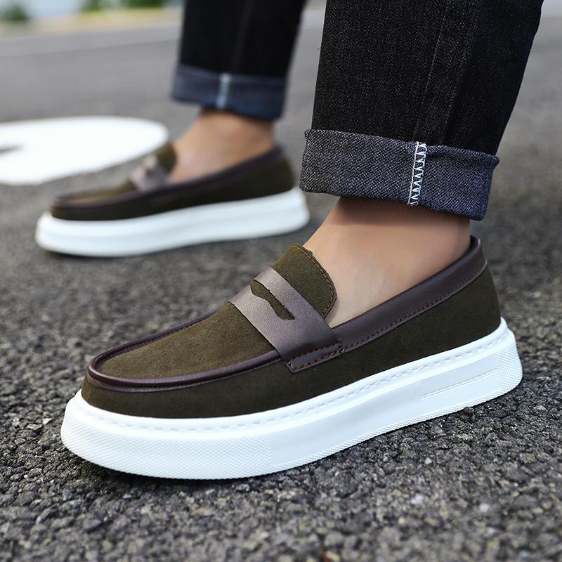 Brand Slip-onlazy Shoes Fashionable Korean Style Flats Bottomed Versatile Loafers Comfortable Men's Business Casual Board Shoes
