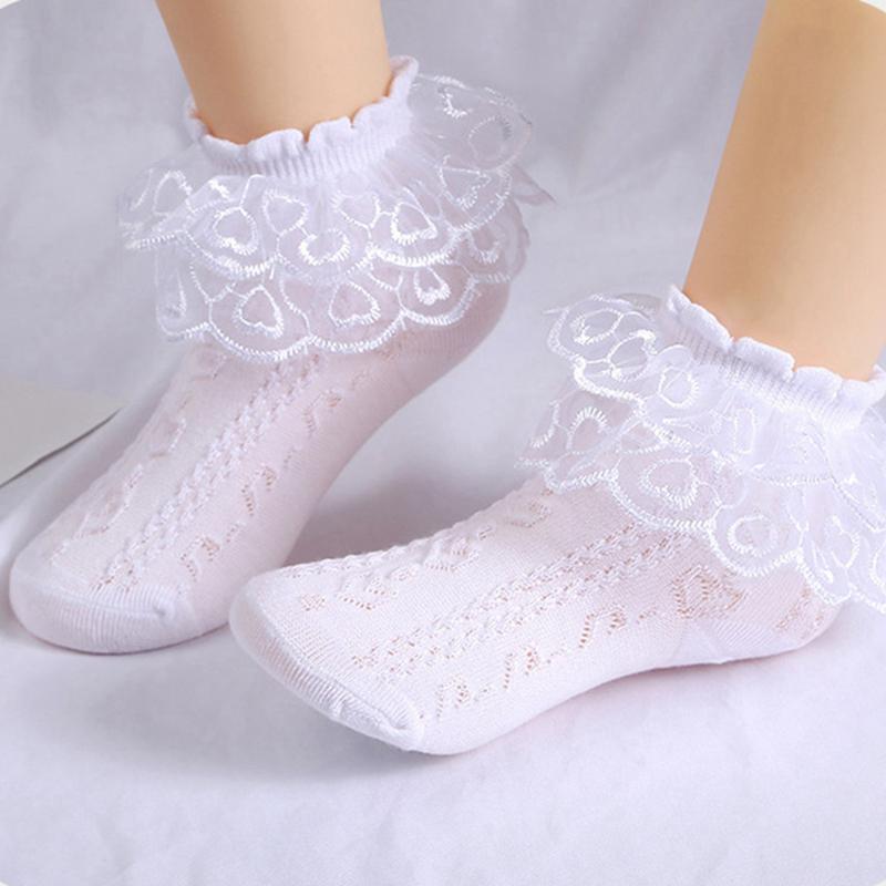 

Носки для маленьких девочек Носки из эластичного кружева L
