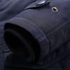 Winter Cotton Clothes Men's Medium and Long Thermal Cotton-padded Clothes with Fleece and Thickened Jackets, Loose Middle-aged and Young People