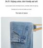 Light Blue High-Waisted Wide-Leg Jeans for Women, 2026, Slimming for Pear-Shaped Figures, Loose, Straight-Leg, Spring/Autumn Style