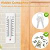 2 Stück Thermometer Dekorativ Versteck für Schlüssel Ablenkung Verstecktes Fach Geheime Aufbewahrung Versteck Outdoor Behälter Behälter Geldkassette