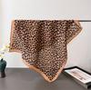 Luxury Leopard Print 68X68Cm Square Silk Scarf Women Shawl Wrap Ribbon Hair Scarves Hijab Bandana Pashmina Headband Neckerchief
