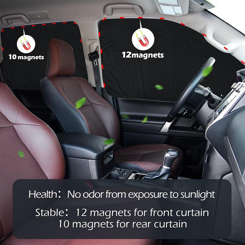 Universal Magnetic Car Sunshade: Full Blackout Privacy Curtain for Windows