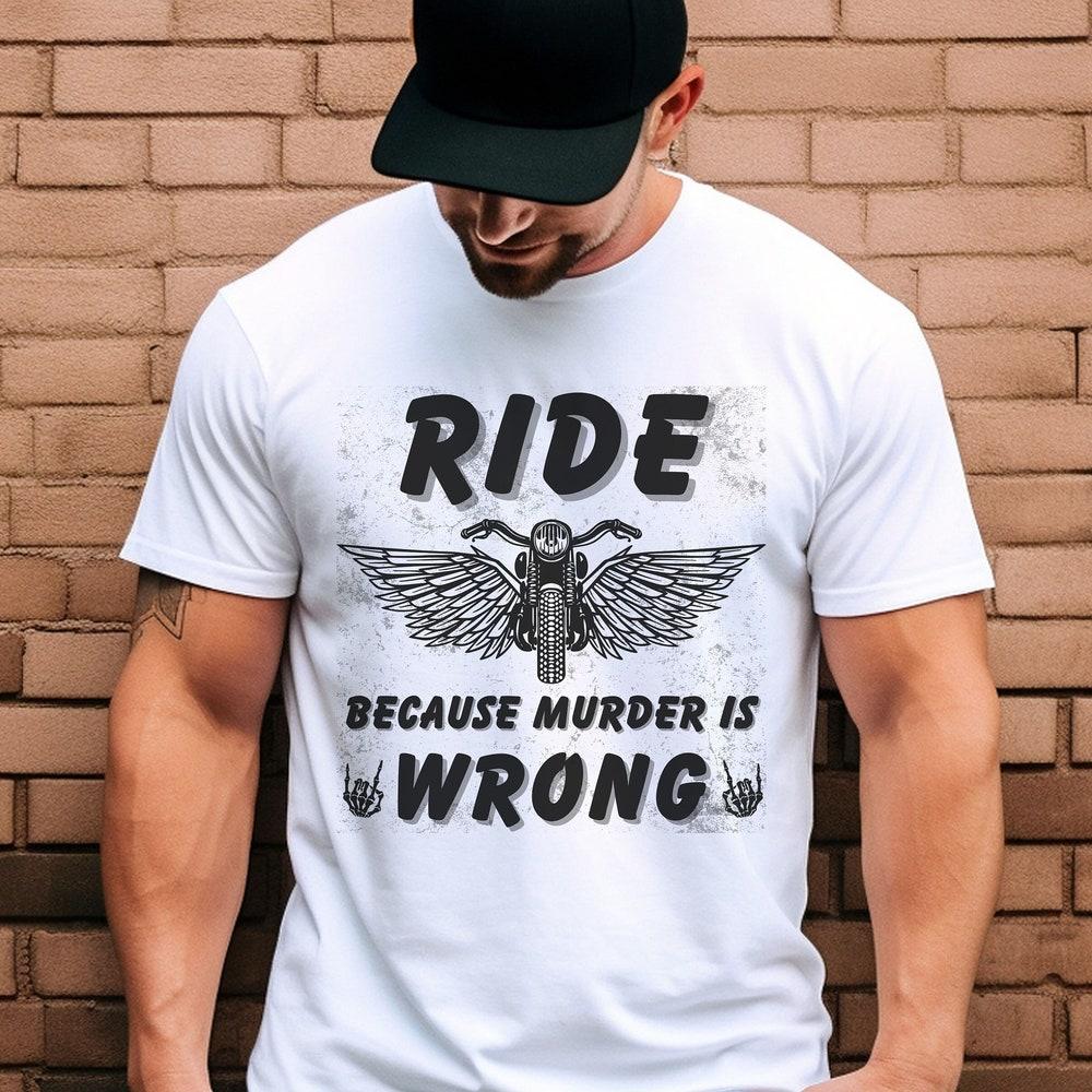 Funny Biker Skull T-Shirt: Motorcycle Riding Gift XXL