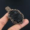 Black Tourmaline Pendant Gemstone Jewelry, 999 Copper Wire Wrapped Pendant, Handmade Amazing Pendant Jewelry