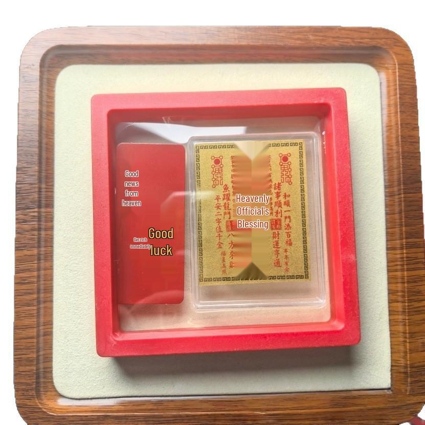 999 Pure Gold Mobile Sticker Gift Set: Fortune-Themed Cultural & Creative New Year Gift Set