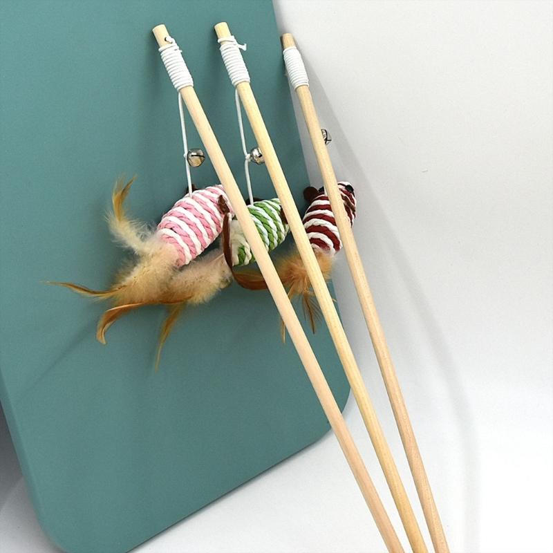 Cat Stick Toy For Indoor Cat Scratcher Toy Interactive Toy For Boredom Kitten Teaser Wand Teaser Self-playing Tumbler