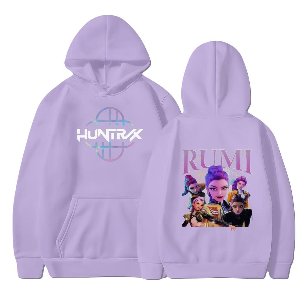 2025 Herbst/Winter KPOP Inspiriertes Demon Hunter Mädchen Fleece Kapuzensweatshirt