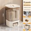 Rotatable Household Rice and Grain Storage Box: Insect & Moisture-Proof, Sealed, Compartmented Bucket