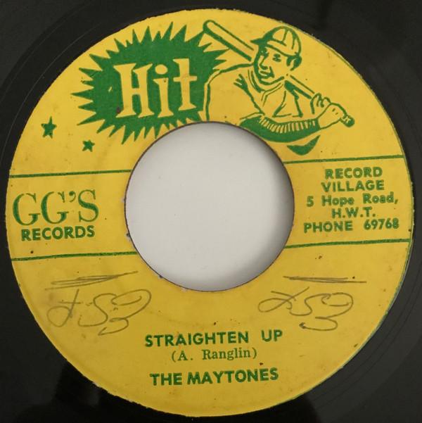 

7inch Record MAYTONES G.G. ALLSTARS Straighten Up Man From Carolina NONE Hit Jamaica Reggae Ska Dub Used