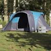 Vidaxl Family Tent, Dome, 6-Person, Blue, Waterproof