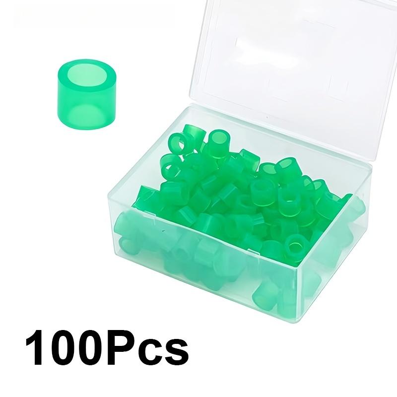 100 Stück Dental-Silikon-Identifikationsringe, Desinfektions-Kategorisierungsringe, Sterilisations-Markierungsringe, Dentalmaterialien