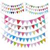 Colorful Smiley Face & Heart Pennant Banner for Classroom Birthday Decorations