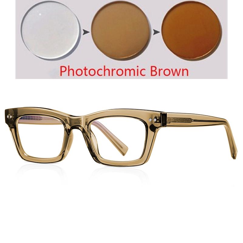 Thick Frame Square Myopia Glasses With Degree Women Men Anti Blue Rays Student Prescription Spectacles 0 -0.5 -0.75 To -6.0