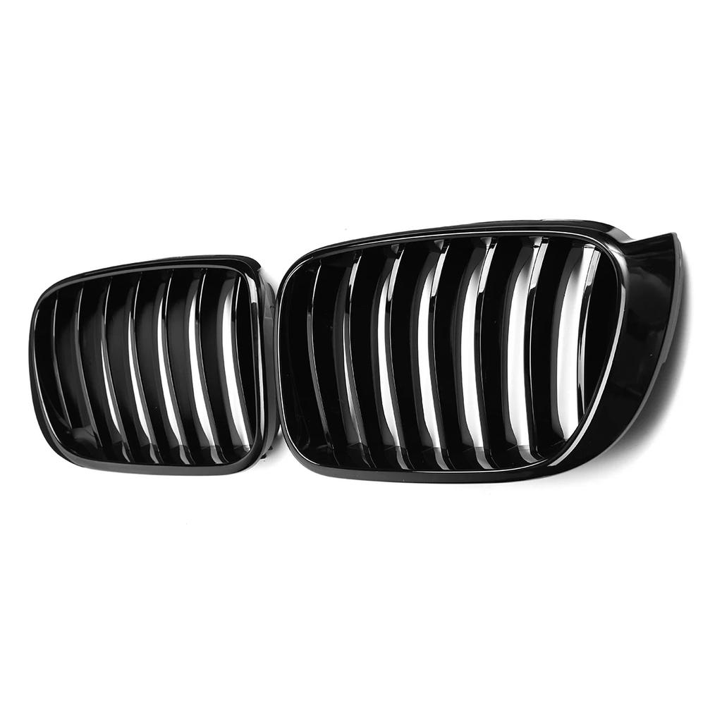 Glänzend/Matt Auto Front Sport Nieren Grillgitter Für BMW X3 F25 X4 F26 2014-2017 Einzelstreben Ersatz Rennstoßstangengitter