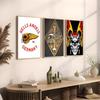 H-Hells A-Angels Moto Cool Skull Poster Sticky Wall Art Printing Waterproof Home Living Bed Room Bar Aesthetic Decor