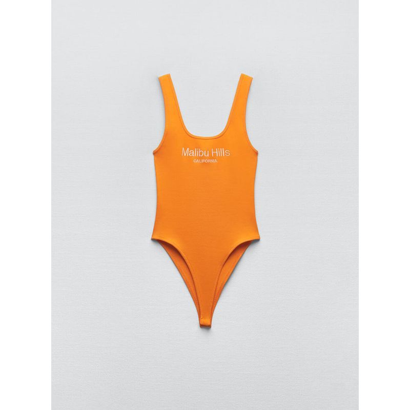 

Силуэт Стройнящий Персонаж Вышивка Ребристый Цельный Маленький Слинг Orange [no chest pad]] S