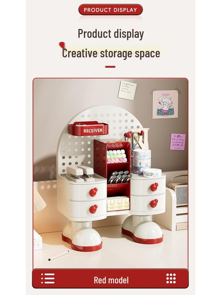 Desktop Vanity & Skincare Organizer: High-End Storage for Lipstick, Eyebrow Pencils & More