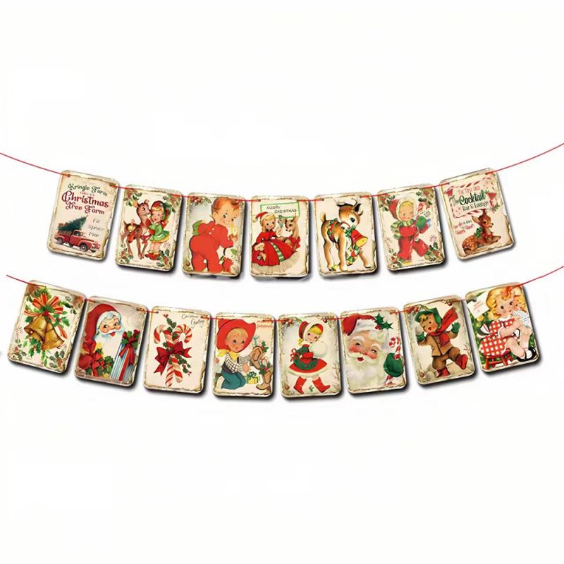 Latte Art Retro Design High Quality Holiday Decoration Props Photo Props Wear-resistant And Durable Vintage Christmas Decoration