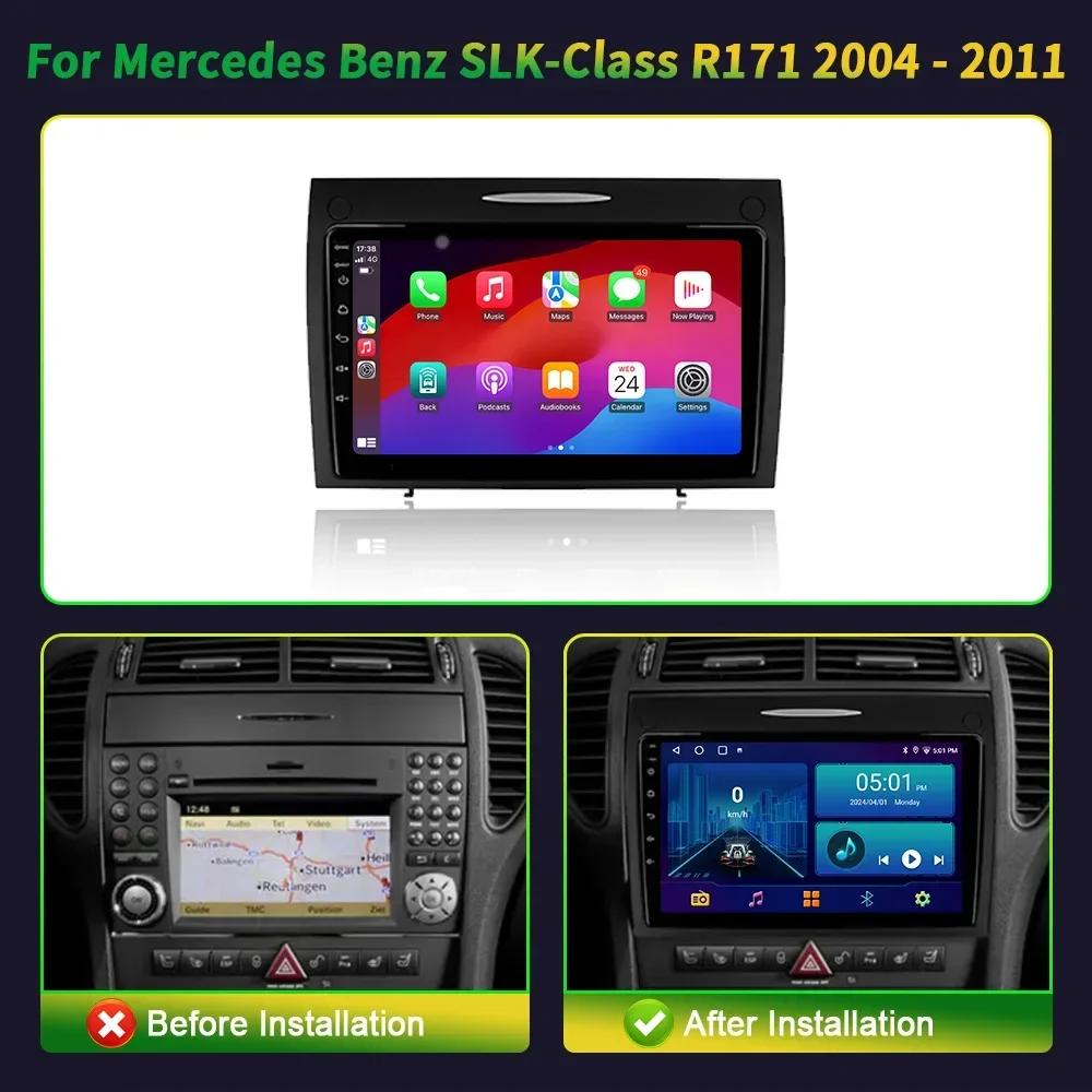 Android13 Carplay For Mercedes-Benz SLK-Class SLK Class R171 2004-2011 Car Radio Navigation 4G Wifi GPS Multimedia Video Player