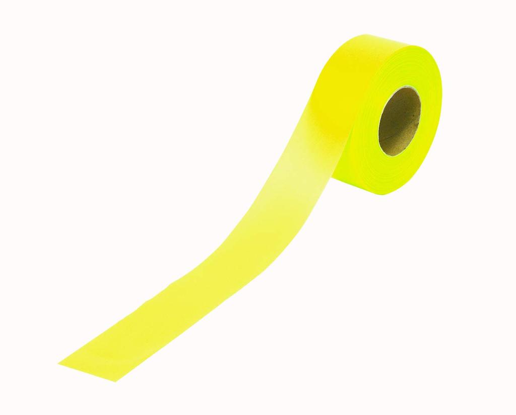 Shinwa Sokutei Marking Tape 30mmX50m Fluorescent Yellow 73799