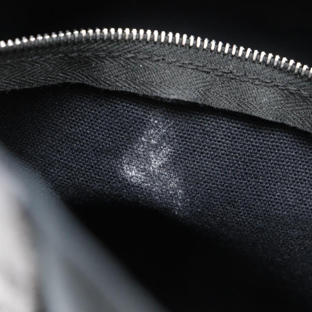 HERMES Fourre ToutPM Handbag black canvas unisex Used