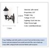 3V White/Warm Light Model ABS Metal Material Garden Yard Led Light New Dollhouse Wall Lamp