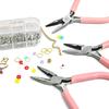 9 In 1 Jewelry Pliers Set Needle Nose Pliers Diagonal Round Nose Pliers for Crafting Jewellery Art Project for Repair