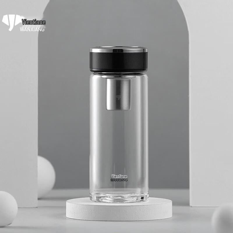Vientiane Portable High Borosilicate Glass Water Bottle