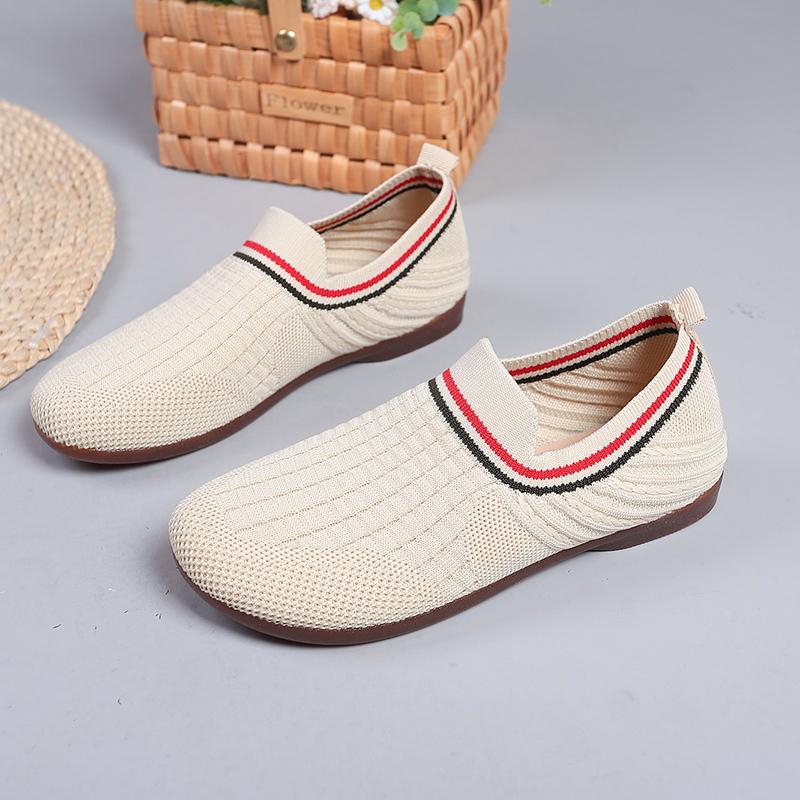 

Fashion Women s breathable mesh shoes. New style for the summer of 2025 They are a type of traditional Beijing cloth shoes single shoe 36 бежевый