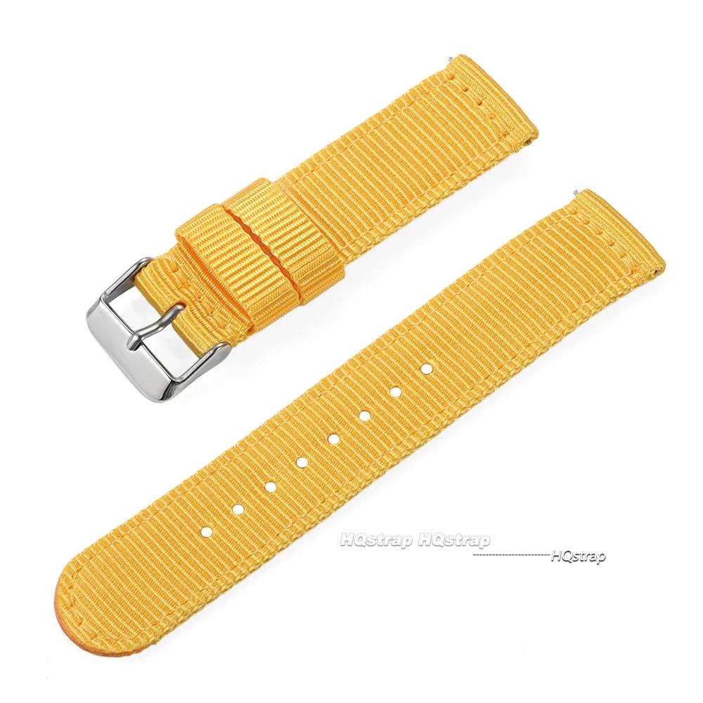 Nylon Watch Band 18mm 20mm 22mm 24mm for Military Woven Strap Quick Release Wristband for Seiko Women Men Sport Watch Bands