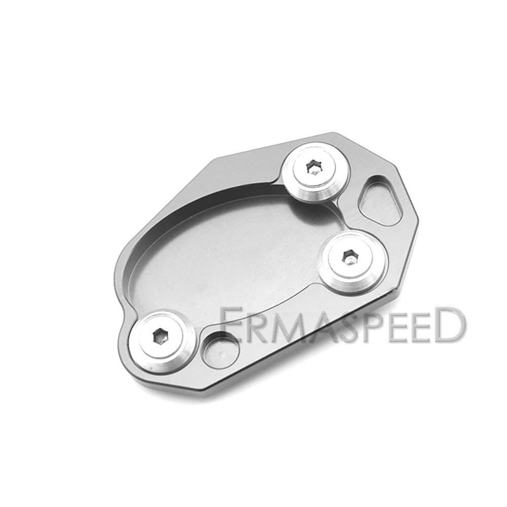 For Z1000 Z1000SX Versys 650 ER6N/F Ninja 1000 Motorcycle Kickstand Side Stand Foot Support Extension Pad CNC Aluminum