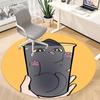 1pc Cat Cup Picture Office Round Area Rug, Indoor Mat Suitable ForOffice, Under Office Chairs Bedroom Living Room Home Decor, Room Deco,  n49