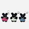 Elegant Table Black Cat Skirt Keyring 3color Doll Keychain Bag Charm
