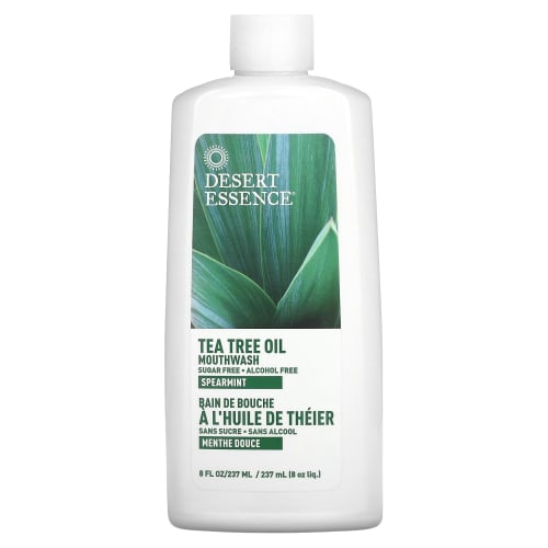 Desert Essence - Tea Tree Oil Mouthwash Spearmint - 8 Fl Oz (240 Ml)