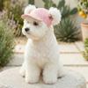 Sun Protection Dog Fisherman Hat Ice Cream Pattern Cat Sunscreen Hat Dog Visor Hat Outdoor Travel