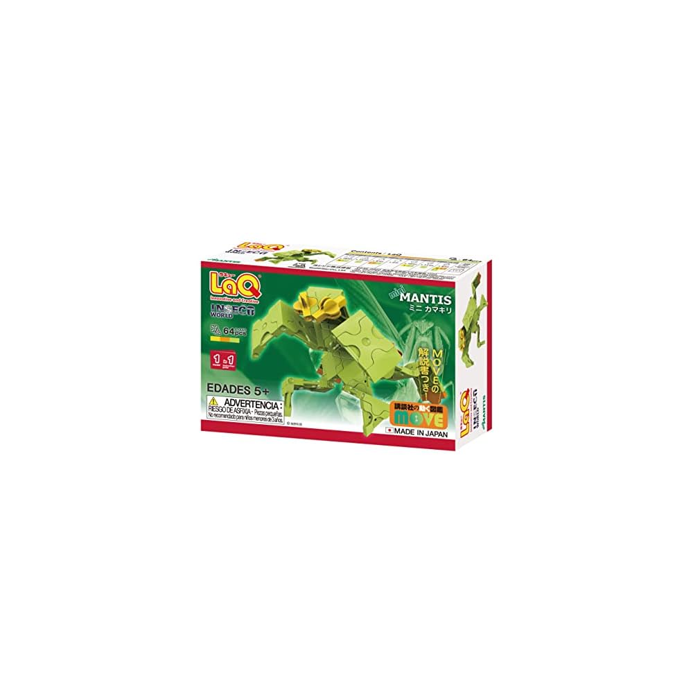 Yoshiritsu LaQ Mundo dos Insetos Mini Louva-a-Deus Conjunto de Montagem Brinquedo Educativo para Crianças